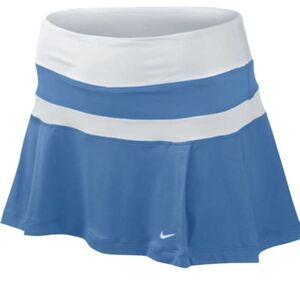 NIKE Pleated Knit Skirt "Lake Blue" Size XS